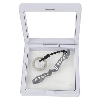 Mini Recurve Bow Riser Keychain Archery Aluminum Keyring