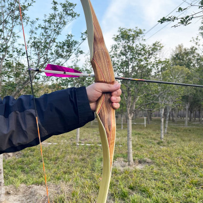 30-60 Lbs Archery Traditional Bow 62" Longbow Hunting