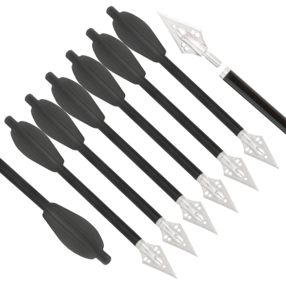 AMEYXGS 6.3"Arrow Bolts Aluminum Arrow Mini Bow Hunting Archery 24X 