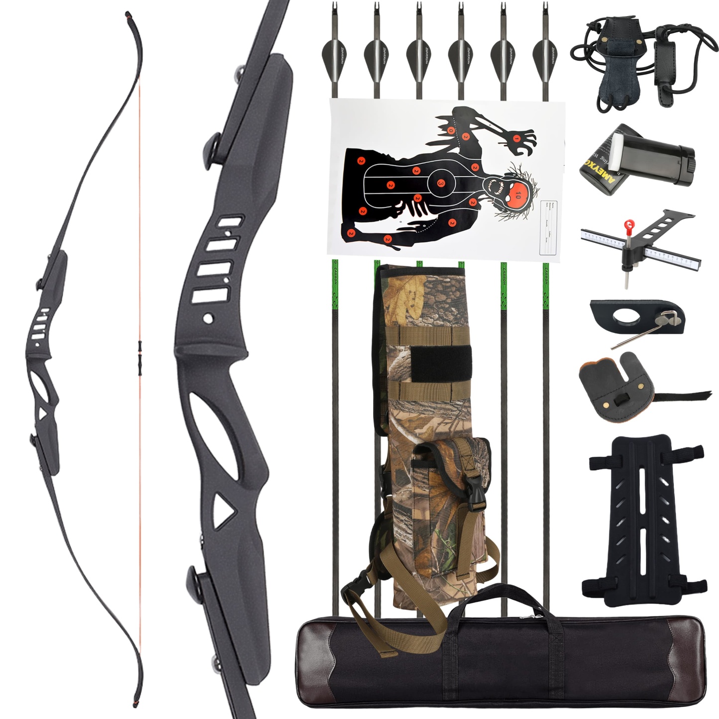 20lbs ILF Recurve Bow Kit Takedown Hunting Bow 