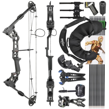 20-70 lbs Compound Bow Set IBO320 FPS Archery Arrow