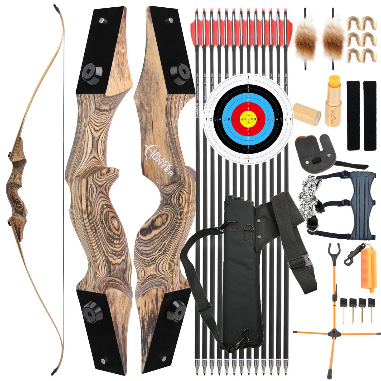 Takedown Recurve Bow | 60" Length | 20-50 Lbs Draw Weight | Hunting & Target