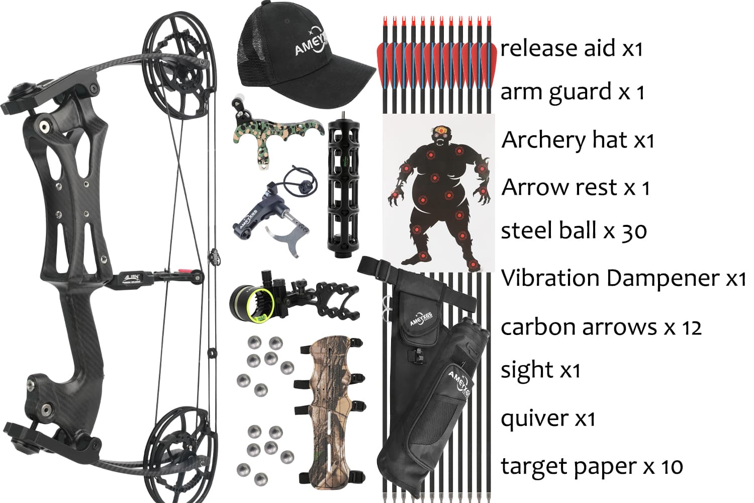 Compound Bow and Arrow Set Professional Competition Pulley Bow 