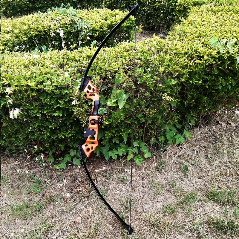 Complete 40LBS Orange Recurve Bow Set - Hunting Accessories