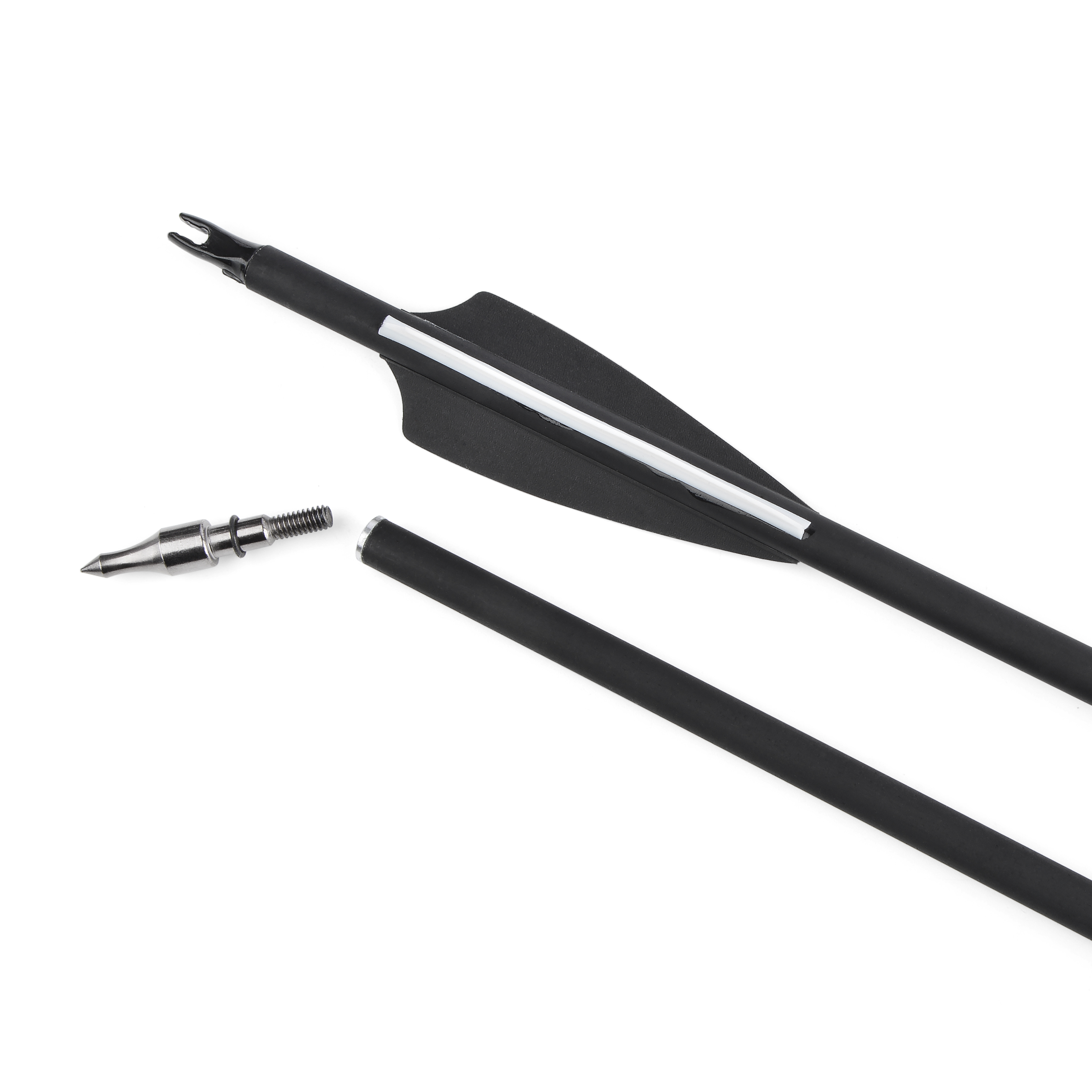 Archery Mixed Carbon Arrow 500 Spine 100 Grain Tips 12 Pack