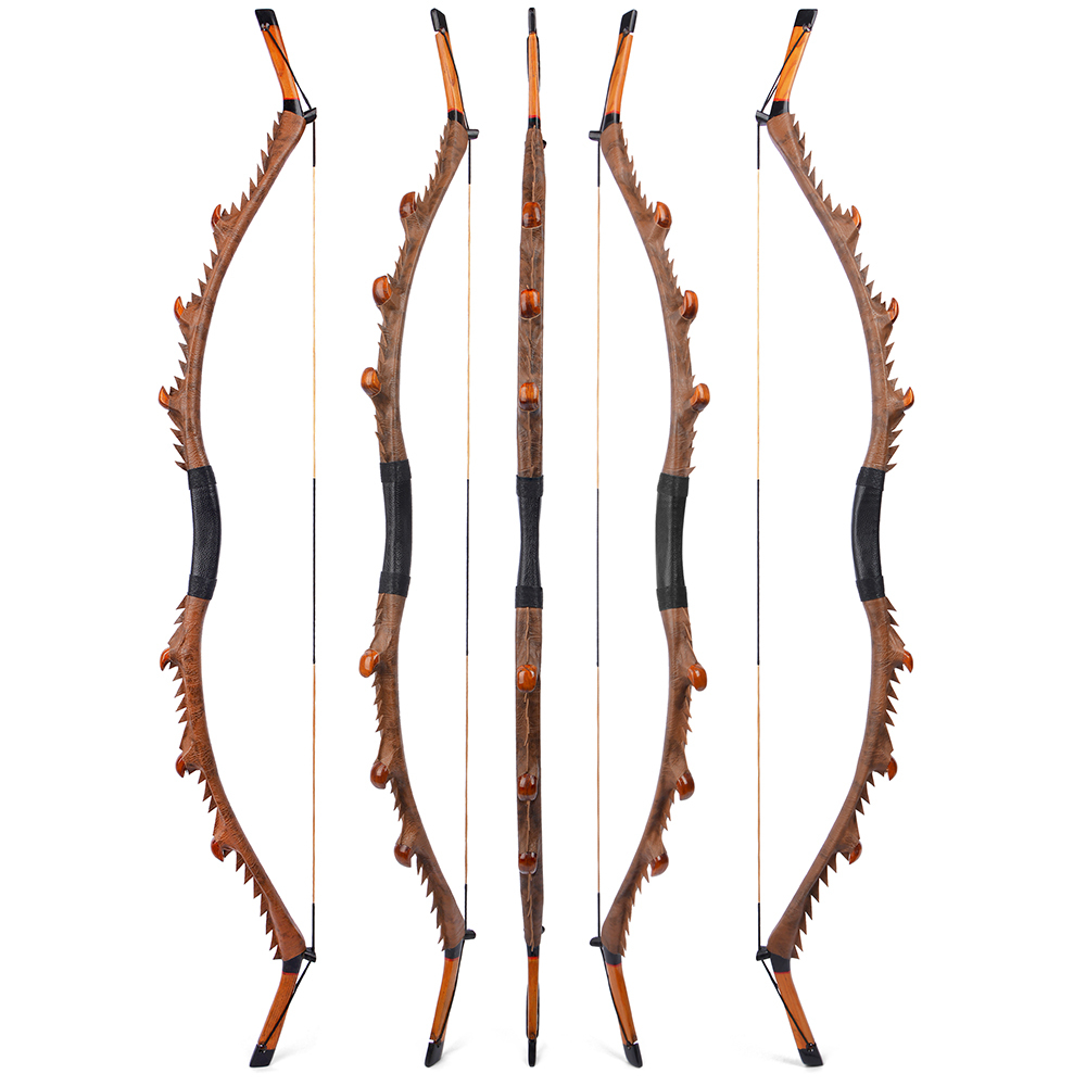 35/45/55lbs Recurve Bow Kit Wooden Takedown Hunting Split Bow