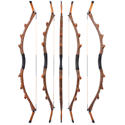 35/45/55lbs Recurve Bow Kit Wooden Takedown Hunting Split Bow