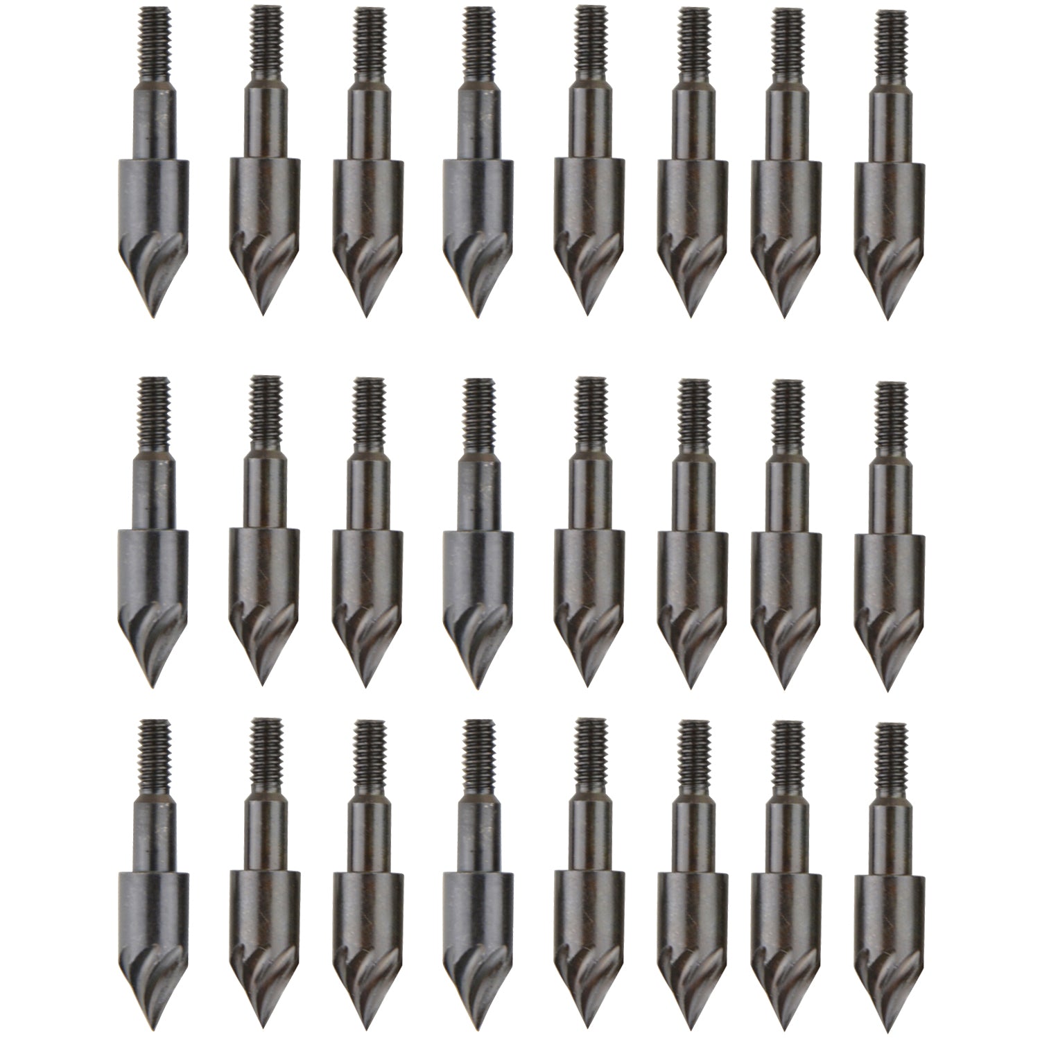 AMEYXGS 6/12pk 8mm Archery Broadheads - Glue-On Tips For Wood/Bamboo Arrows (230 Grain