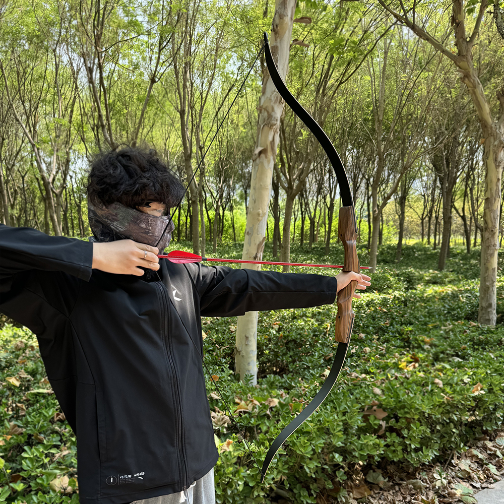 Archery 30-60 Lbs Traditional Bow 60" Hunting Longbow