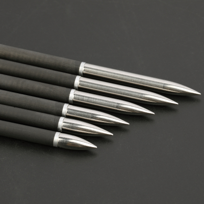 100-200gr Archery Field Points Steel Arrow Tips Target Arrowhead 24X