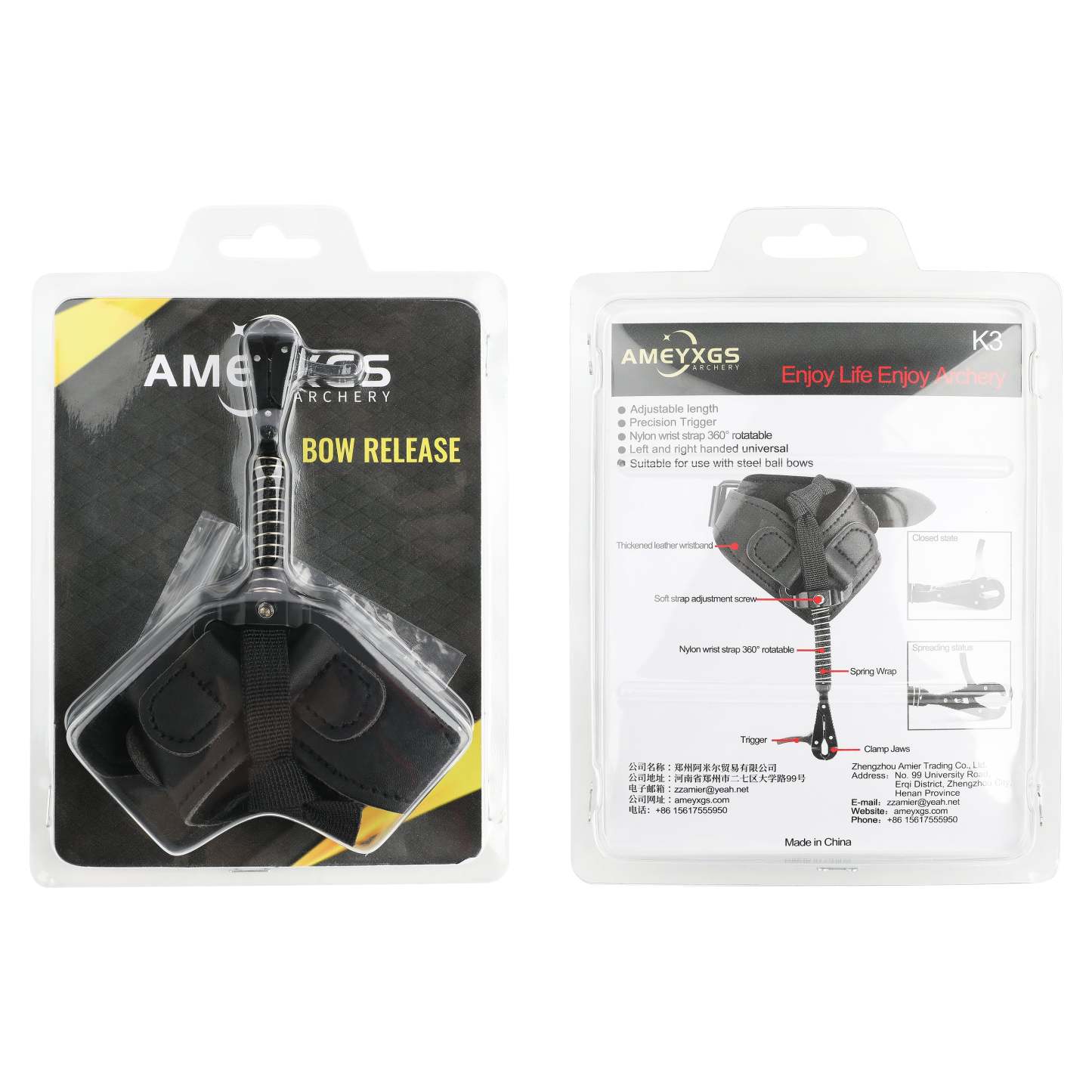 🎯AMEYXGS Archery K3 K5 Release Aids for Bowhunting-AMEYXGS Archery