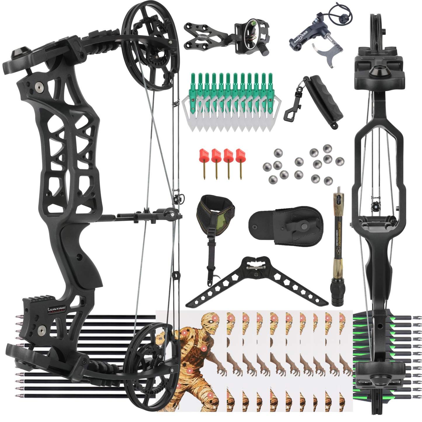 40-70lbs Compound Bow Arrow Set Archery Hunting Target