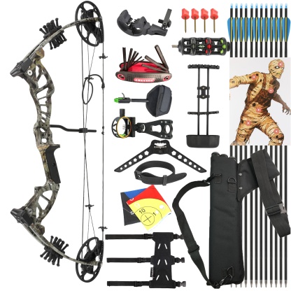 15-45lbs Compound Bow Arrow Set Youth Archery Target