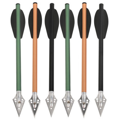 AMEYXGS 6.3"Arrow Bolts Aluminum Arrow Mini Bow Hunting Archery 24X 