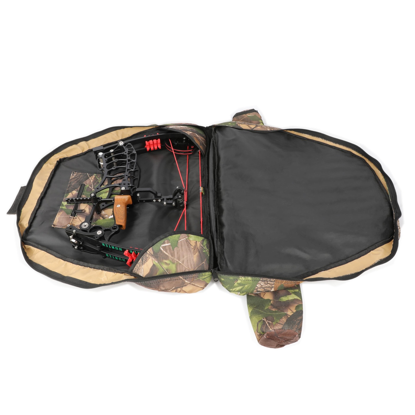 Durable Canvas Archery Compound Bow Case with Arrow Tube