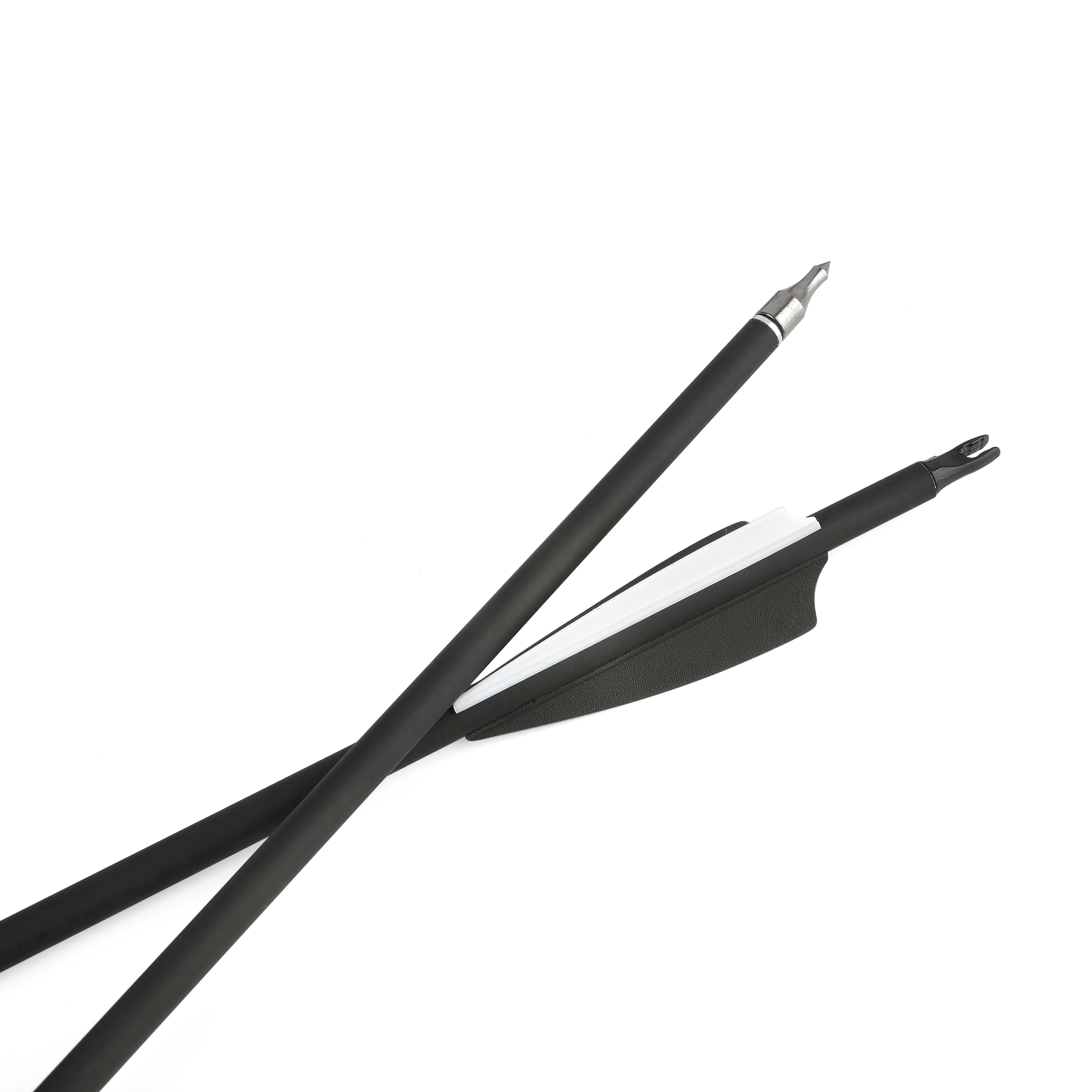 Archery Mixed Carbon Arrow 500 Spine 100 Grain Tips 12 Pack