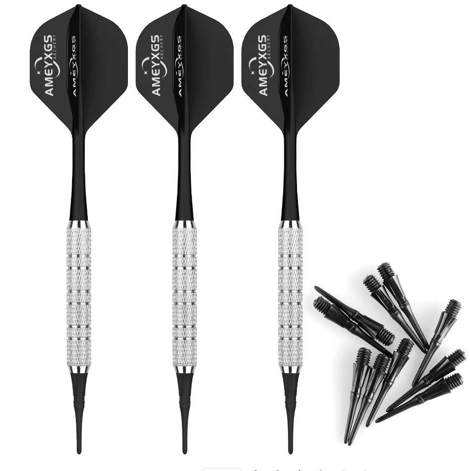 AMEYXGS 18g Soft Dart Competition Practice Drop Resistant Integrated Flying Head Set