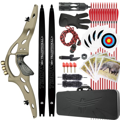 TBOW ILF 62" American Hunting Recurve Bow 30-60#