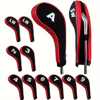  Golf Club Cover 12X Set Driver Head Cover Long Neck Design