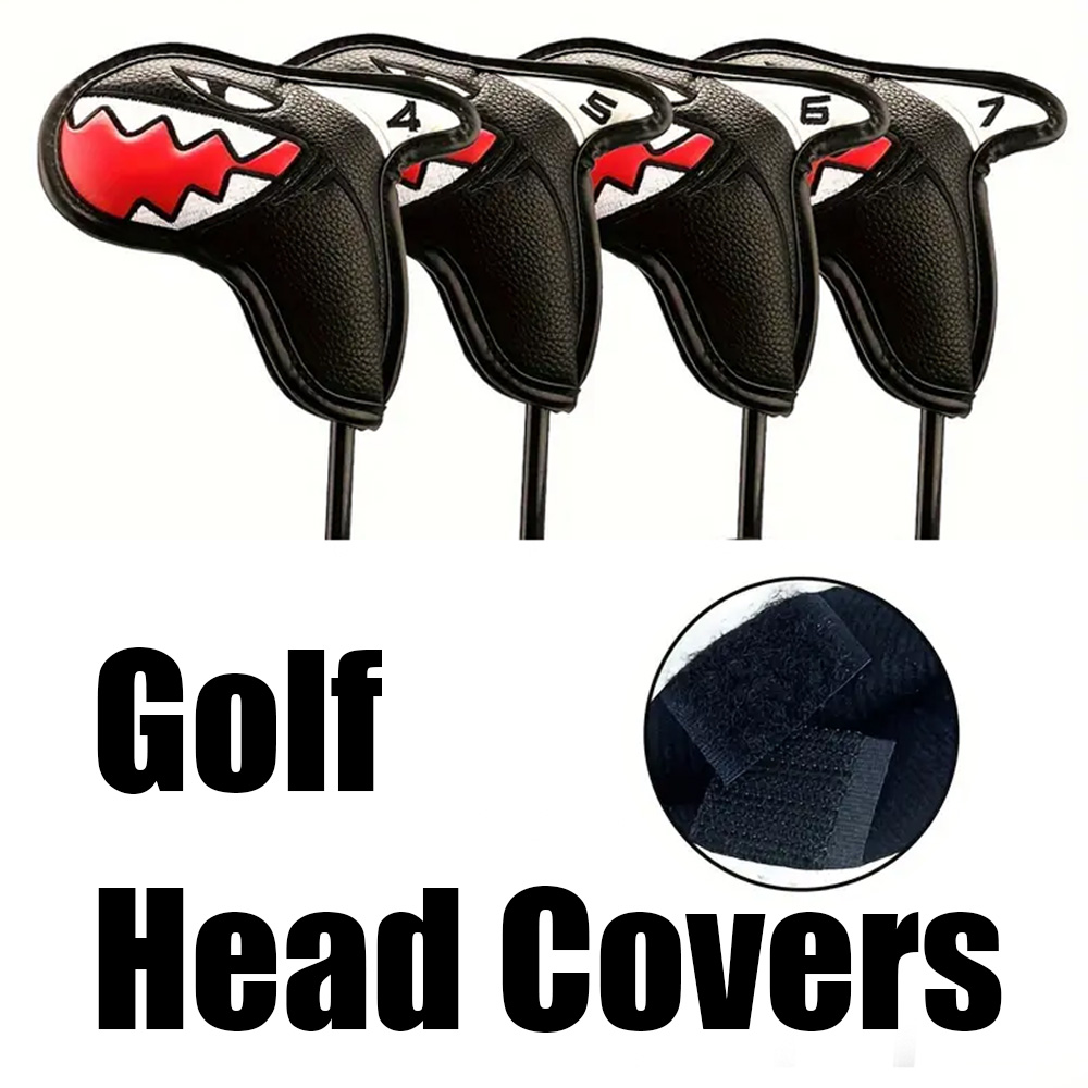 Guard Your Irons with Style: Shark Design 9-Piece Iron Headcover Set