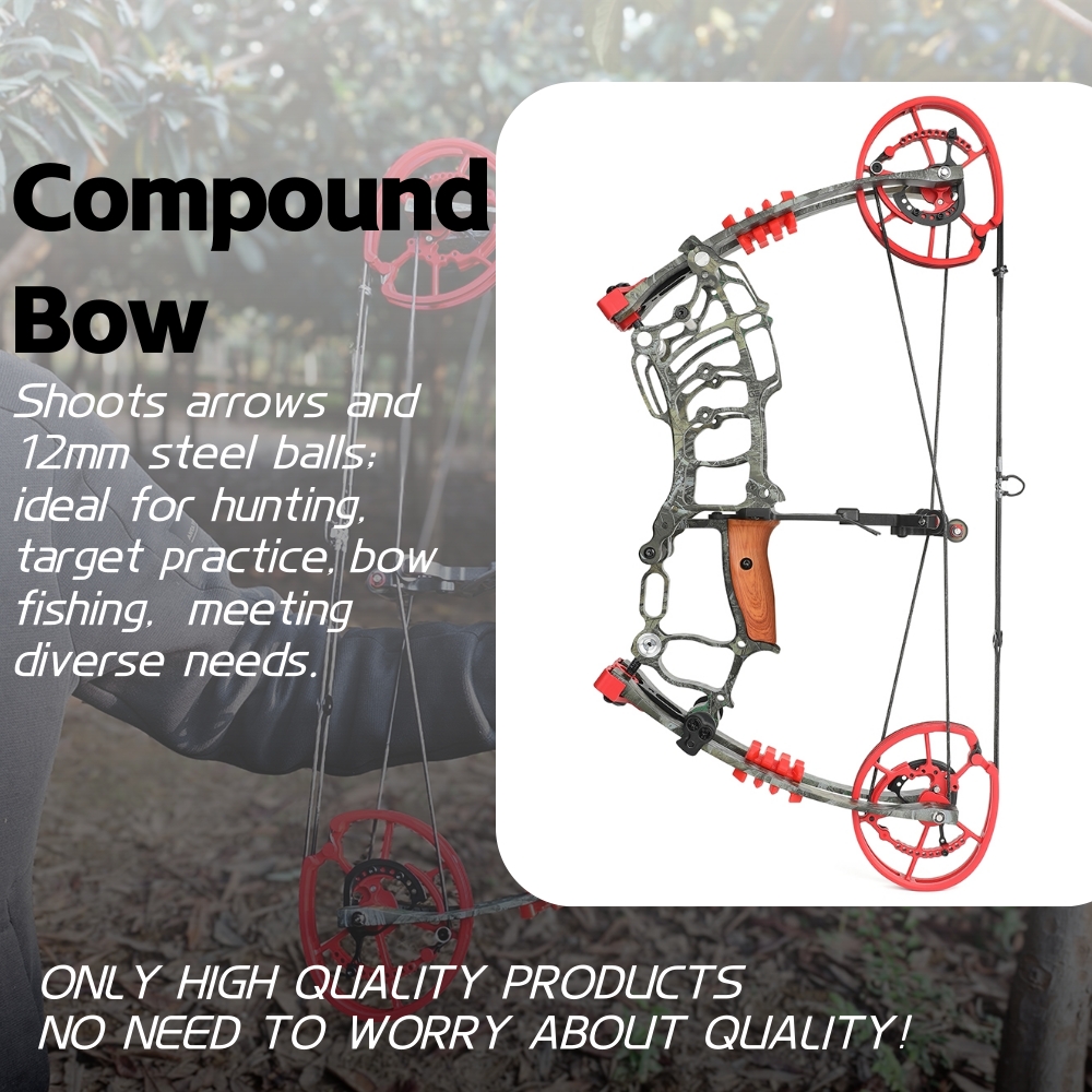 Dual-Use Compound Bow 30-70 lbs Hunting & Target Archery Bow