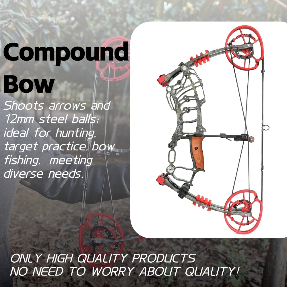 Dual-Use Compound Bow 30-70 lbs Hunting & Target Archery Bow