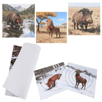 Archery Shooting Target Paper Durable Animal Field Face 40x40cm