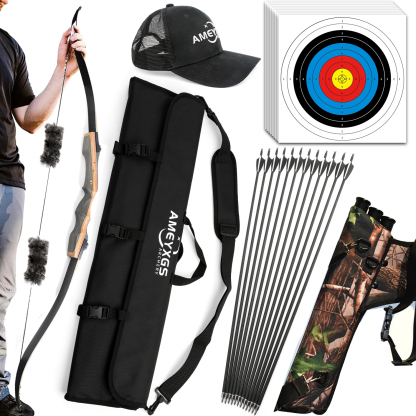 62'' Recurve Bow for Outdoor Hunting Kit