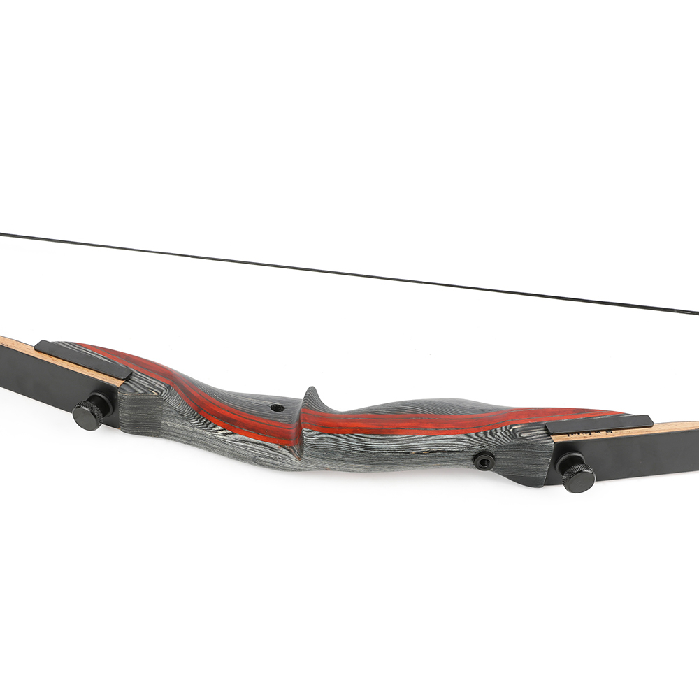 Recurve Bow and Arrow Kit 20-50lbs Wooden Takedown Split Bow Hunting