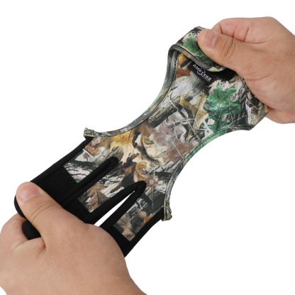 AMEYXGS Archery  Glove for Hunting Target Protect 3 Fingers