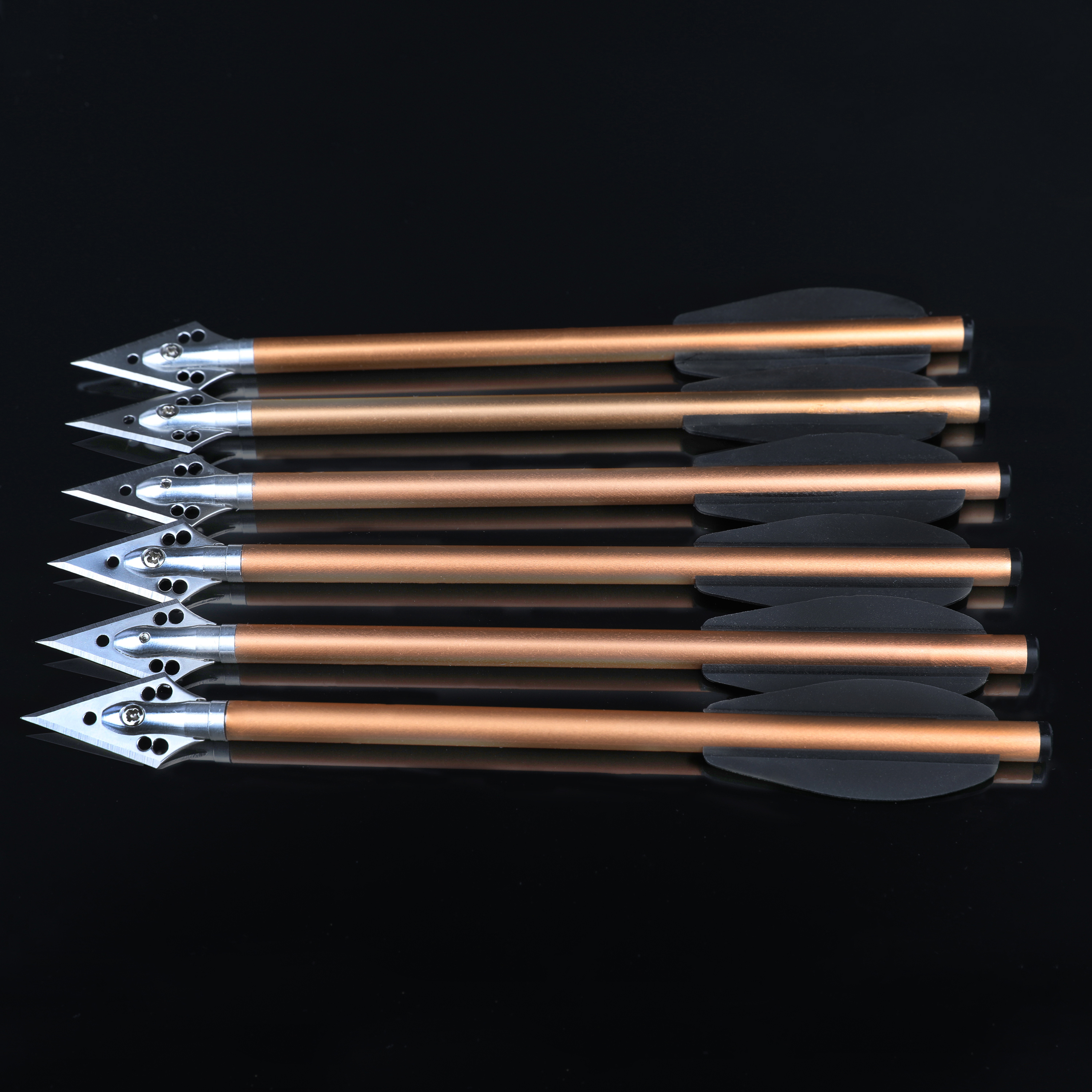 AMEYXGS 6.3"Arrow Bolts Aluminum Arrow Mini Bow Hunting Archery 24X 