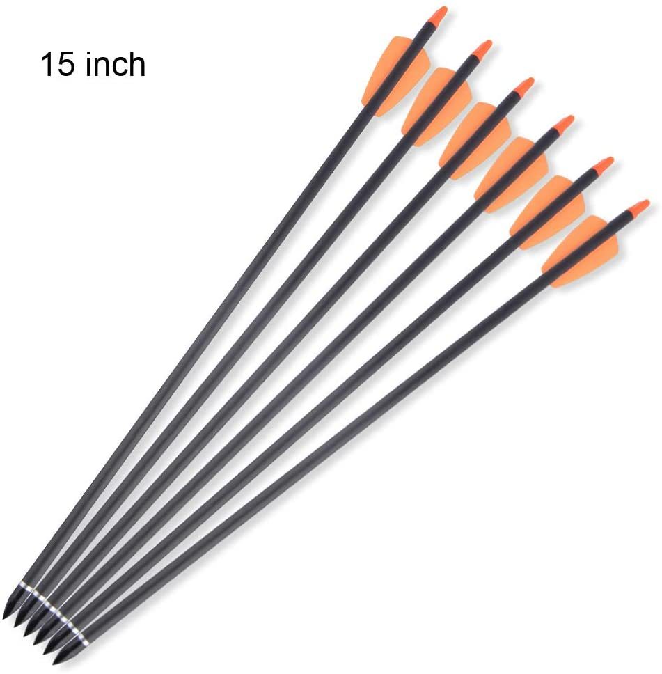 🎯Spine 350 Crossbow 100% Pure Carbon Arrow for Archery Hunting Outdoor-AMEYXGS Archery