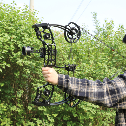 Dual Use Compound Bow 30-80lbs Arrow Steel Ball 340FPS