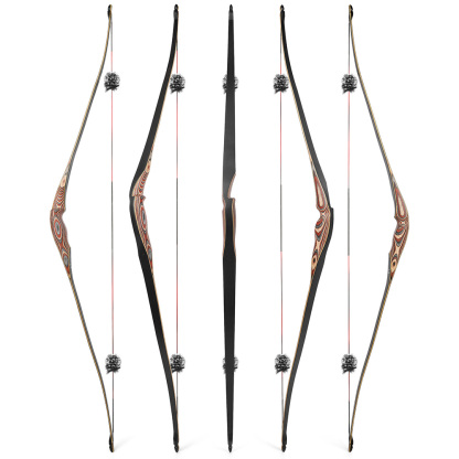 Traditional Bow Kit Archery 20-50lbs LongBow Hunting