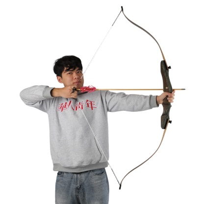 Black Hunter Wooden Recurve Takedown Bow 30-45lbs for Adults