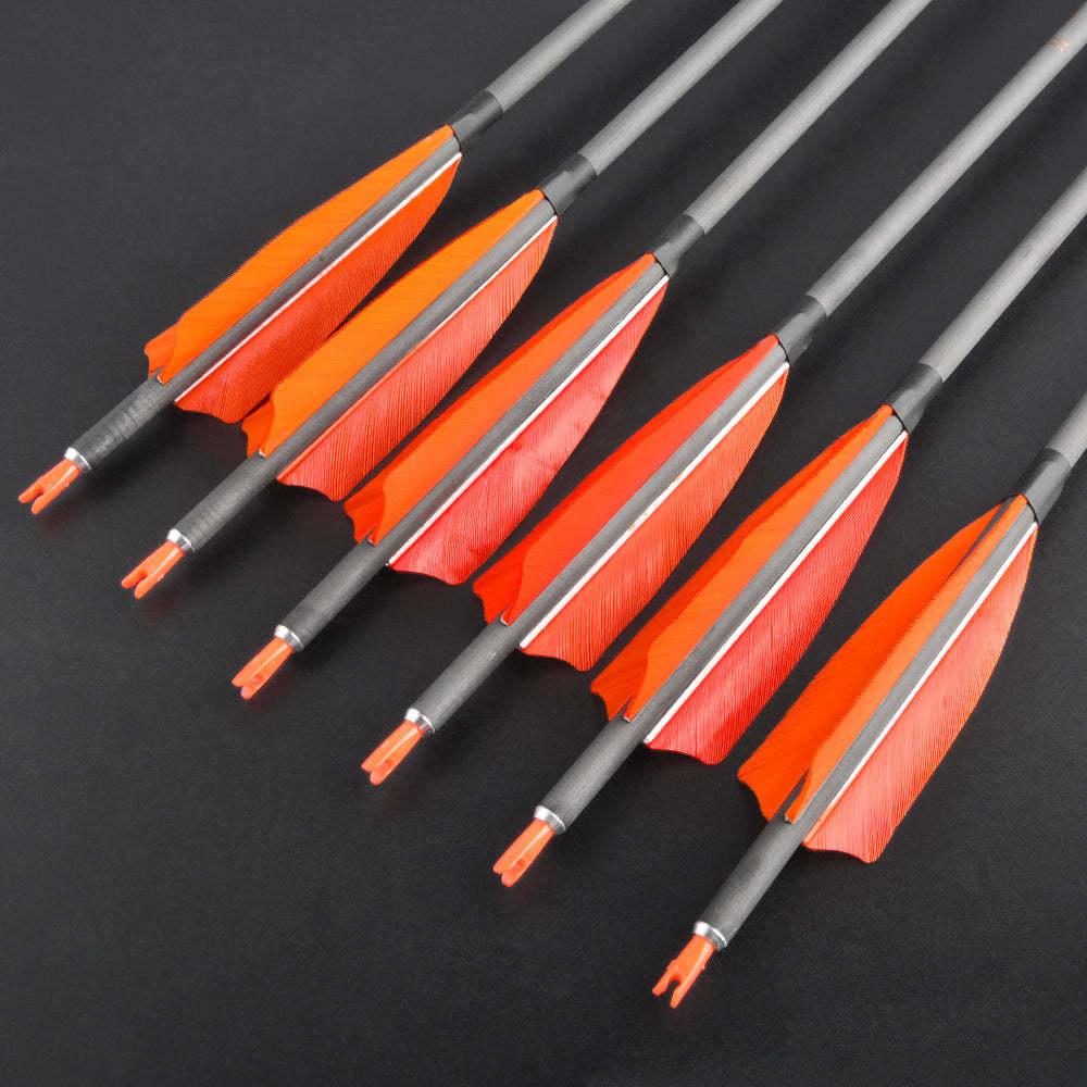 🎯 35'' Carbon Arrows Archery Traditional Longbow-AMEYXGS Archery