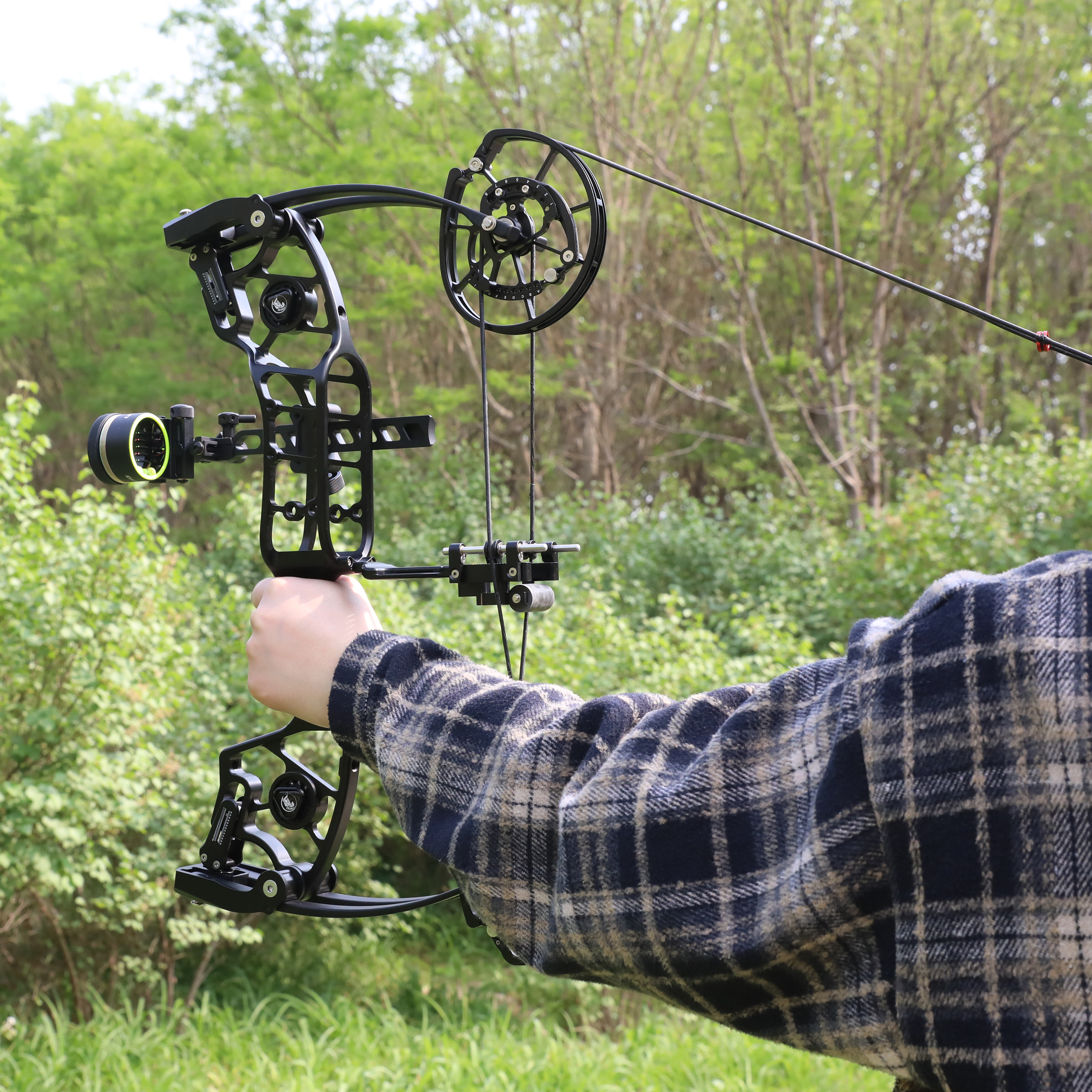 Dual Use Compound Bow 30-80lbs Arrow Steel Ball 340FPS