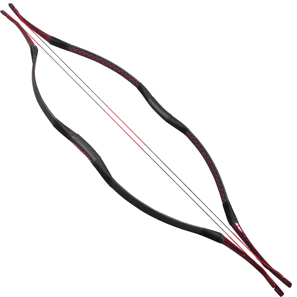 Mongolian Recurve Wooden Horsebow  25-55lbs for Archery