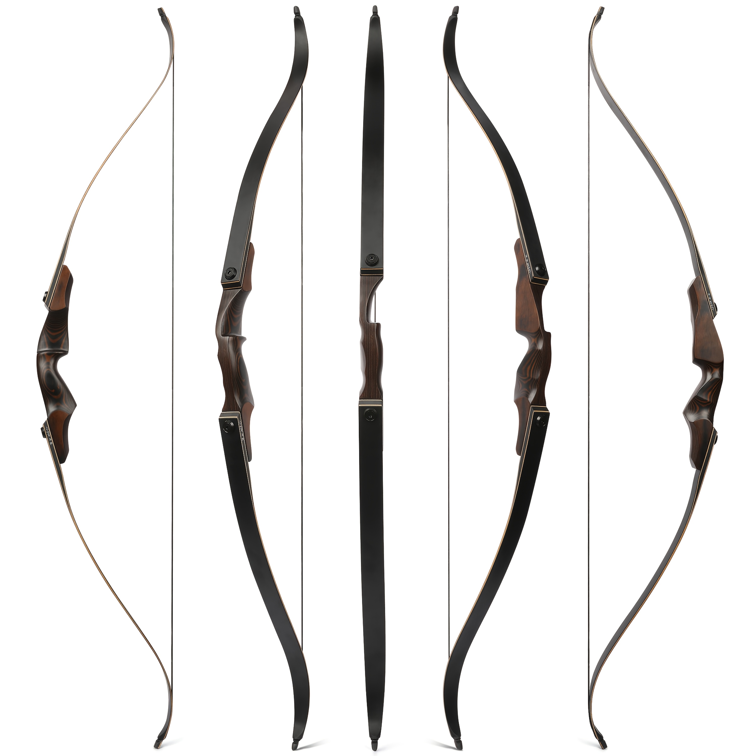 Takedown Recurve Bow 60" Bamboo Core – Perfect Christmas Gift for Hunters & Archers