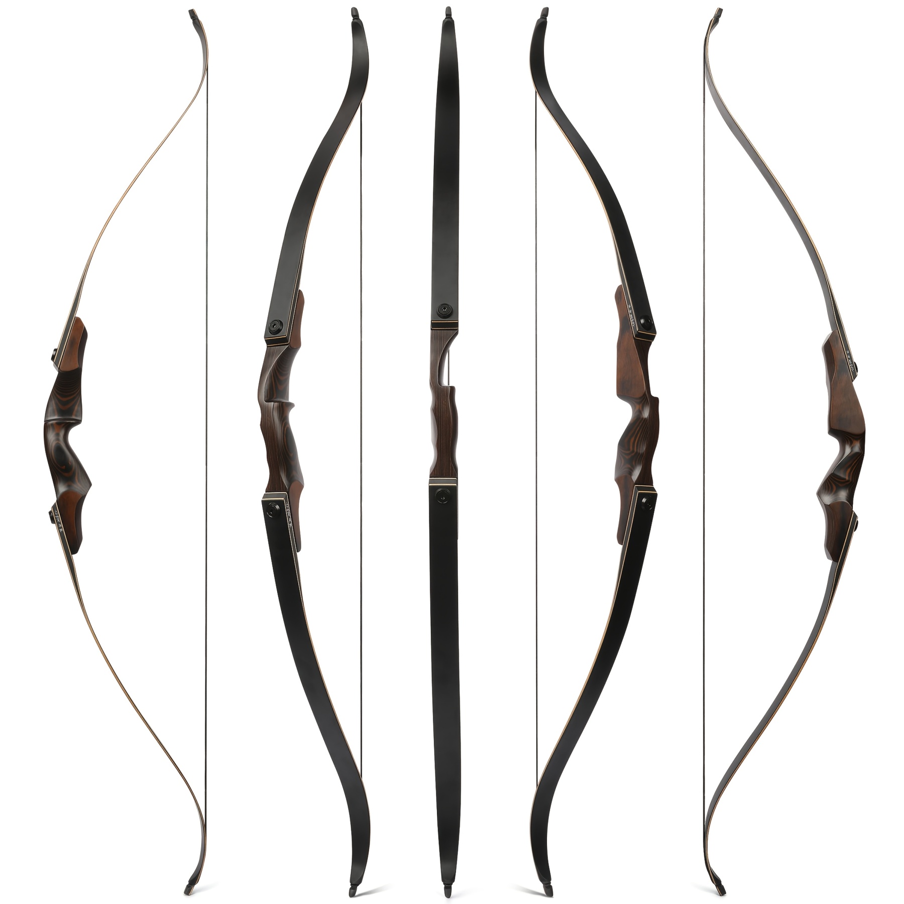 Takedown Recurve Bow 60" Bamboo Core – Perfect Christmas Gift for Hunters & Archers