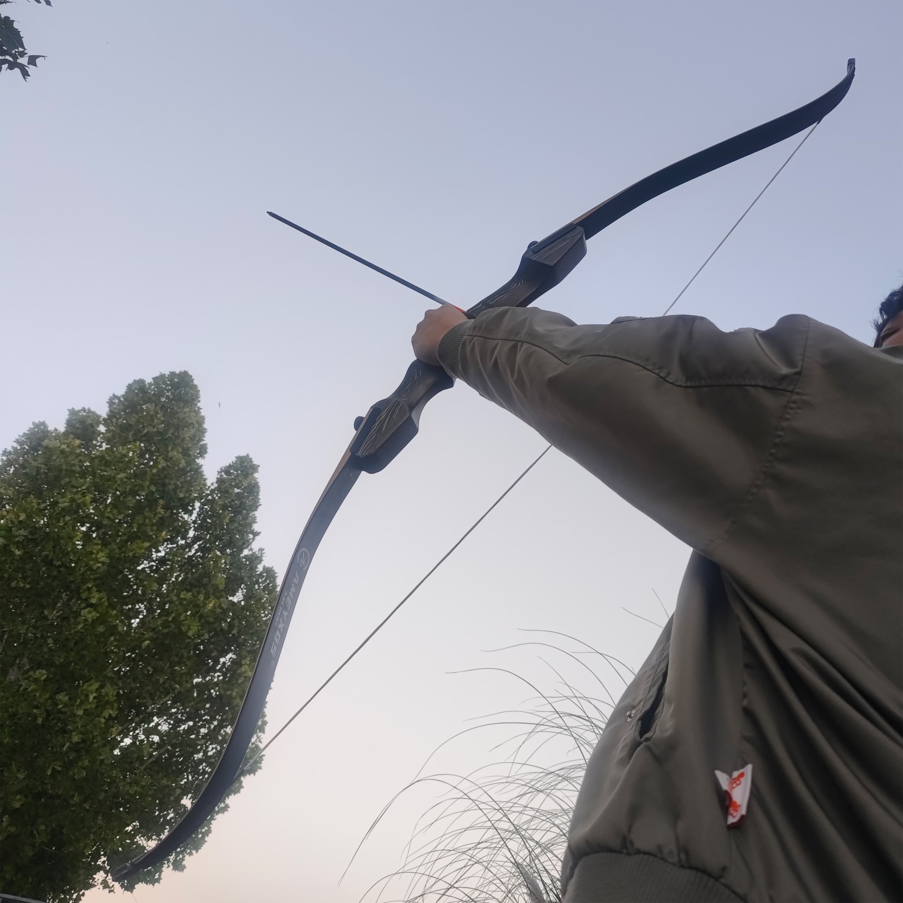 Black Hunter Wooden Recurve Takedown Bow 30-45lbs for Adults