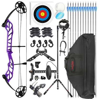 TOPOINT 19-60lbs Target Compound Bow Kit Shooting Archery
