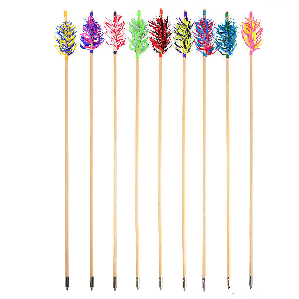 🎯DIY Handmade Archery Flu-Flu Wooden Arrows-AMEYXGS Archery