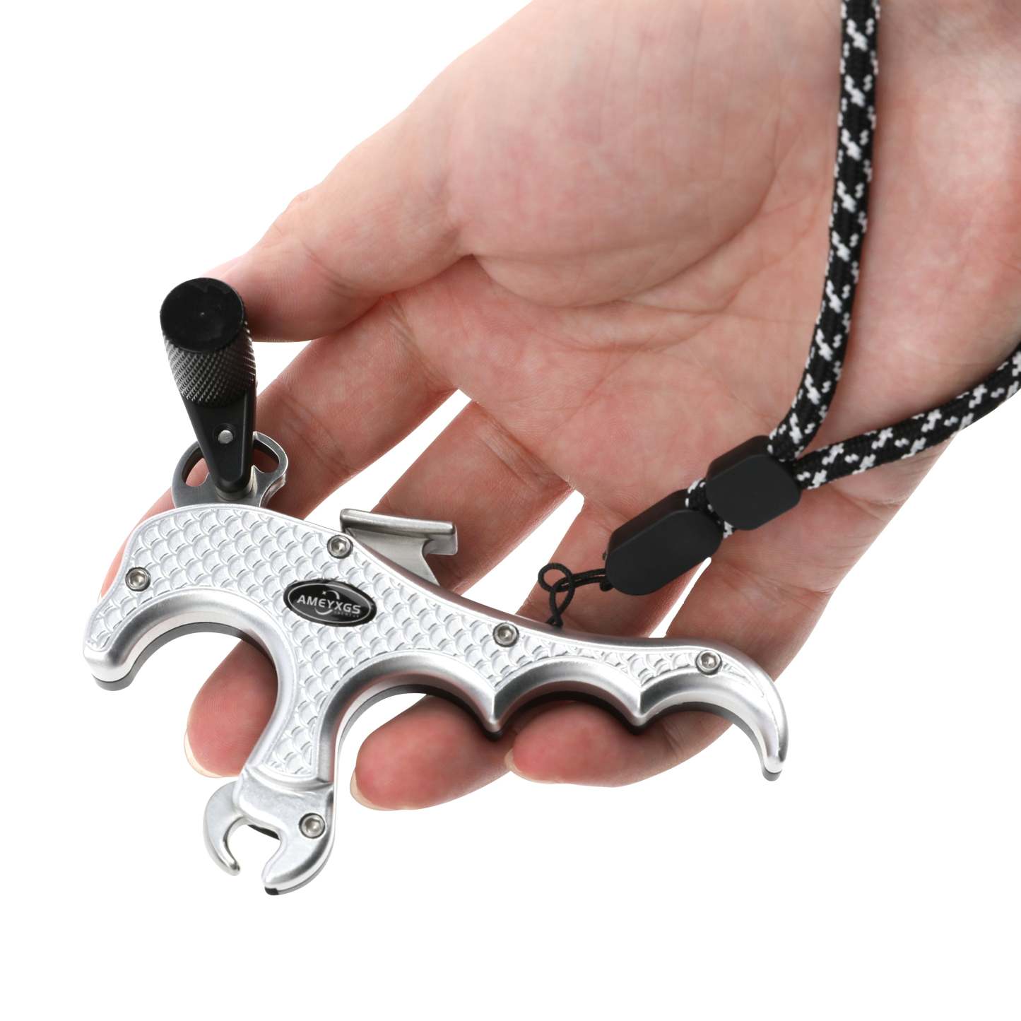 🎯Automatic Release Aids 3 Finger Grip Thumb Caliper Compound Bow Archery-AMEYXGS Archery