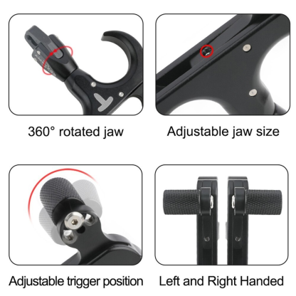 AMEYXGS Archery Compound Bow Thumb Release Aids Automatic Trigger Hunting