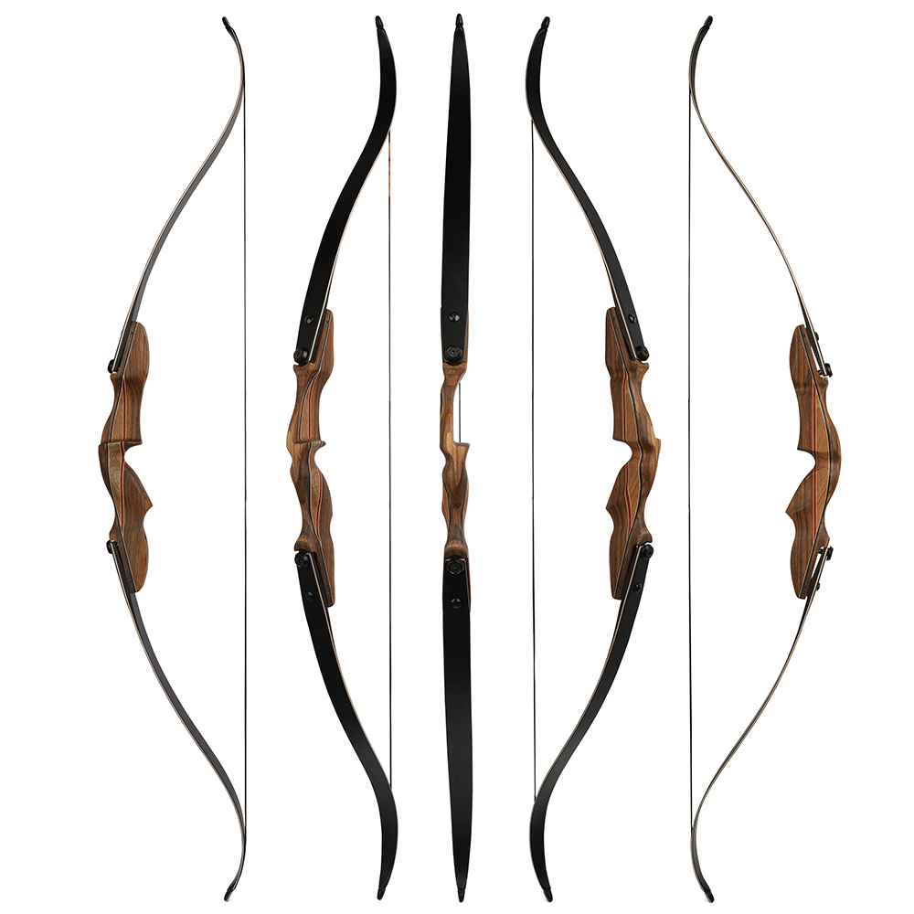 Archery 30-60 Lbs Traditional Bow 60" Hunting Longbow