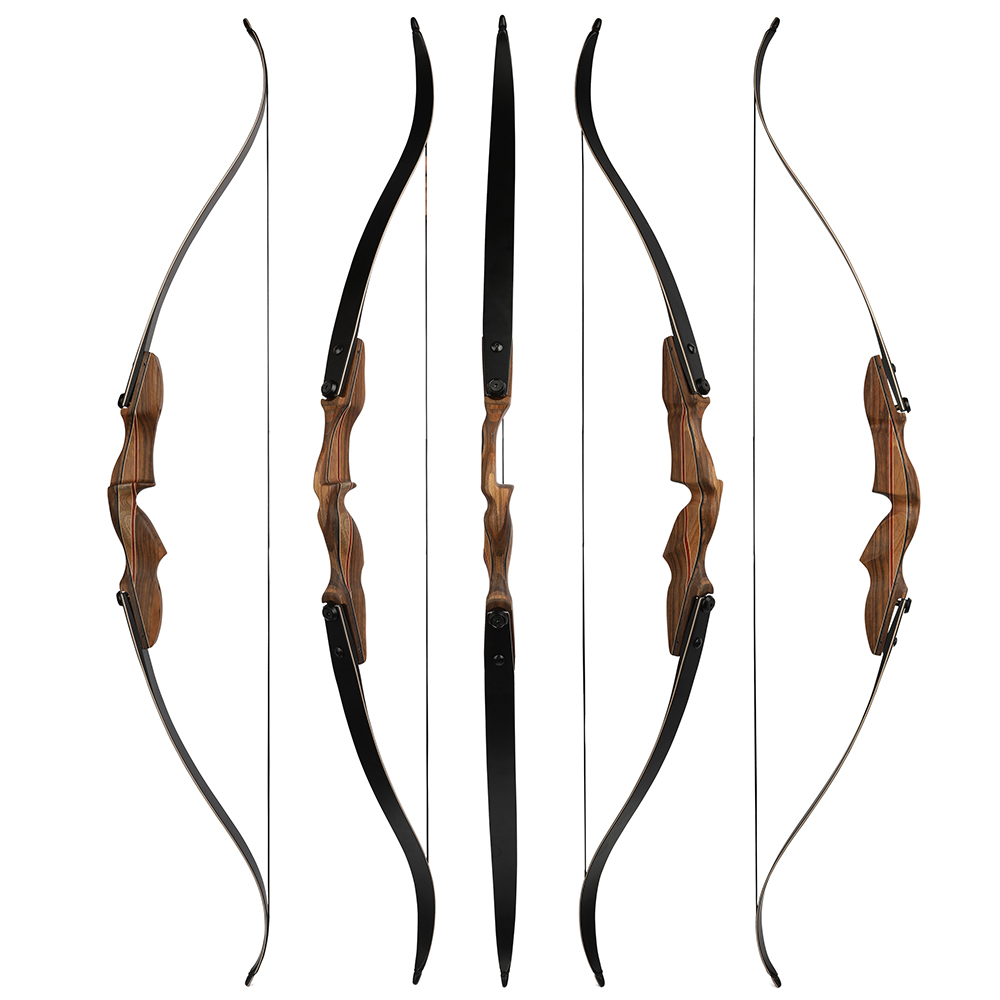 Archery 30-60 Lbs Traditional Bow 60" Hunting Longbow
