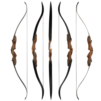 Archery 30-60 Lbs Traditional Bow 60" Hunting Longbow
