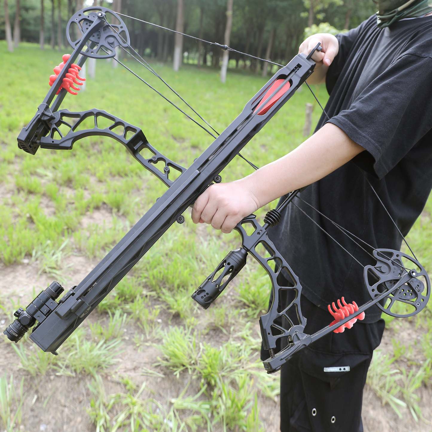 🎯Archery Shooter Launcher Repeating Compound Bow 6 arrow Rapid-AMEYXGS Archery