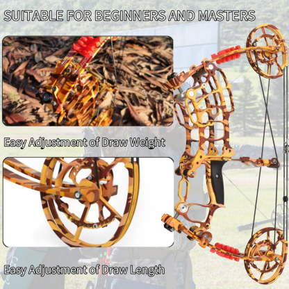 Camouflage Compound Bow Archery Hunting - Dual Purpose